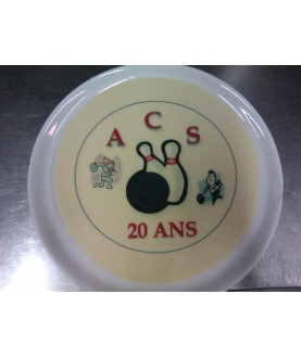 Plaque en chocolat blanc...